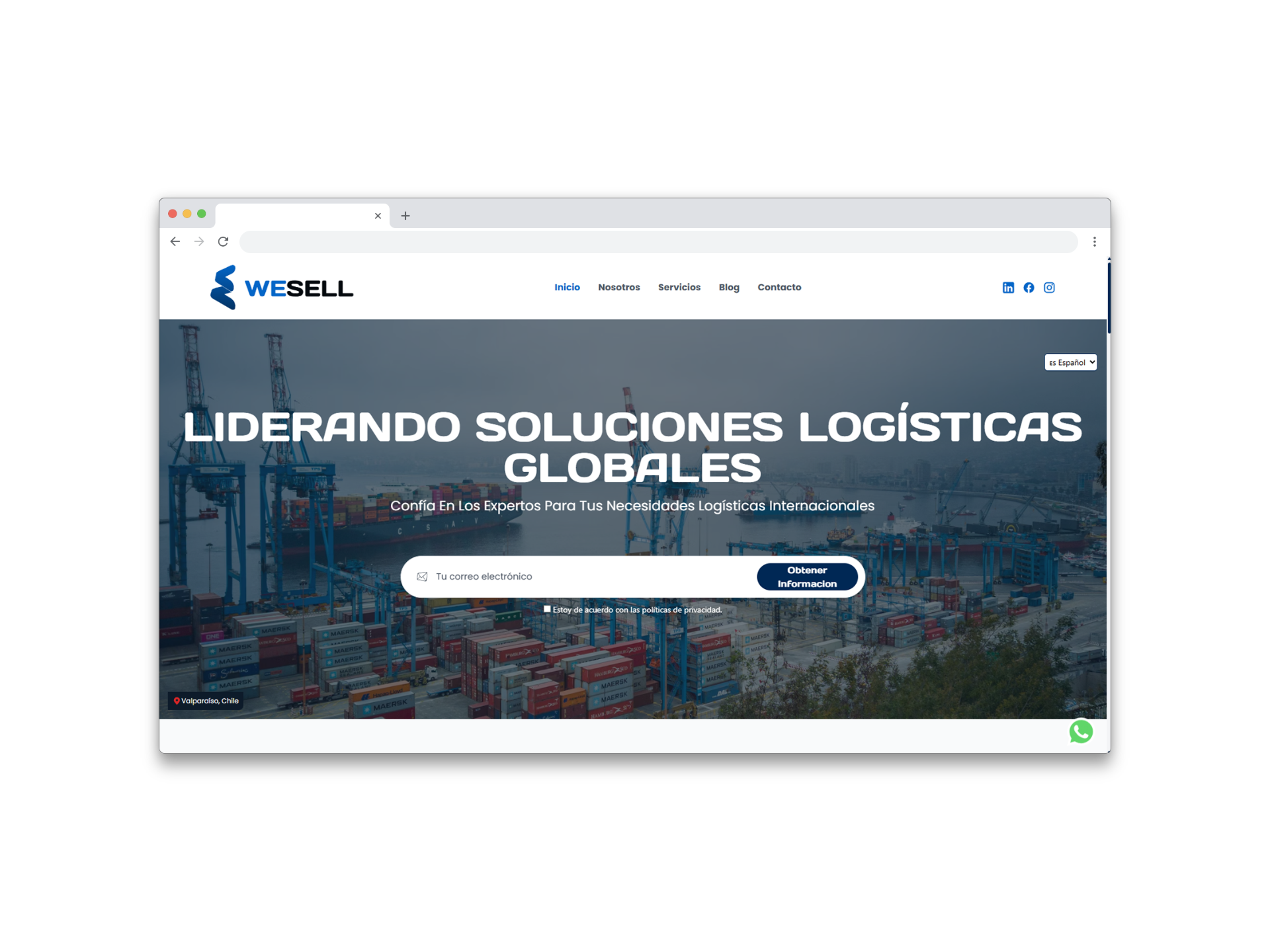 Screenshot WESELL Project